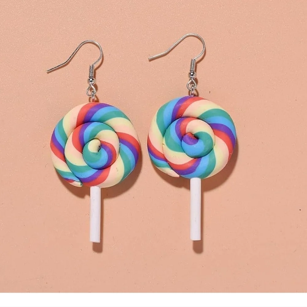 Colorful Lollipop Earrings